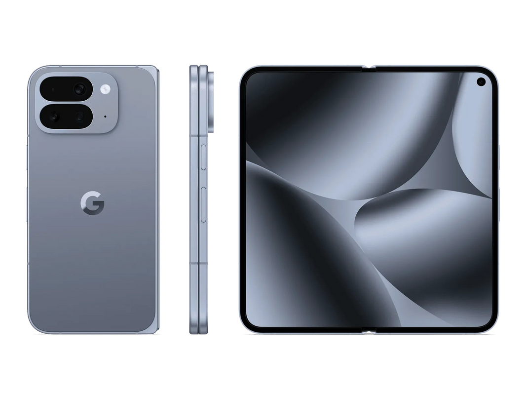 Google Pixel 10 Pro Fold 2025, smartphone pliable haut de gamme avec design titane, double écran OLED 120 Hz, charnière renforcée et résistance IP68.