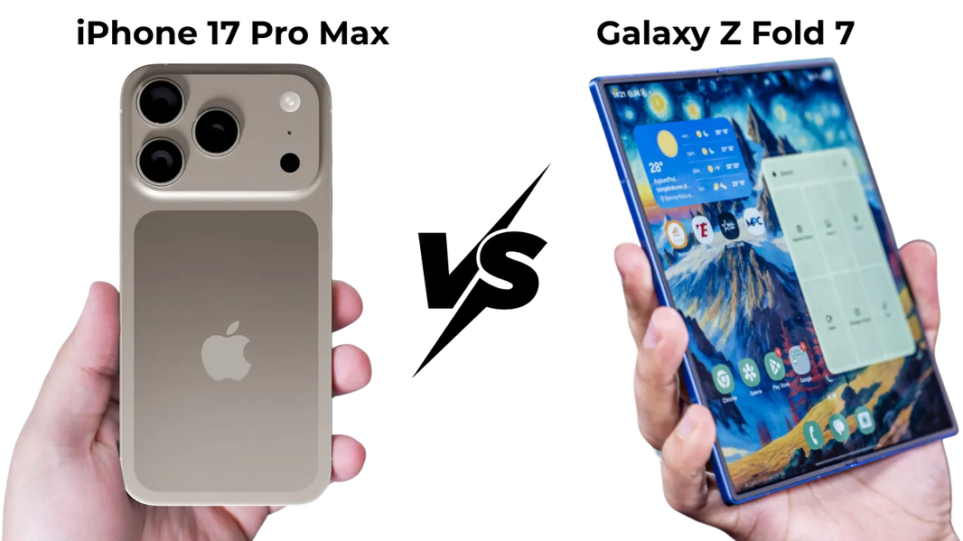 Comparatif iPhone 17 Pro Max et Samsung Galaxy Z Fold 7 par iTelier Lyon : analyse réparabilité, coût des pièces, pannes fréquentes et conseils experts en 2025.