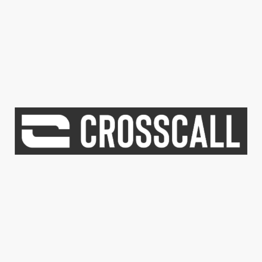 Logo officiel Crosscall utilisé par iTelier à Lyon pour illustrer les réparations de smartphones des gammes Core et Action, avec diagnostic gratuit, pièces certifiées et possibilité d’envoi depuis toute la France