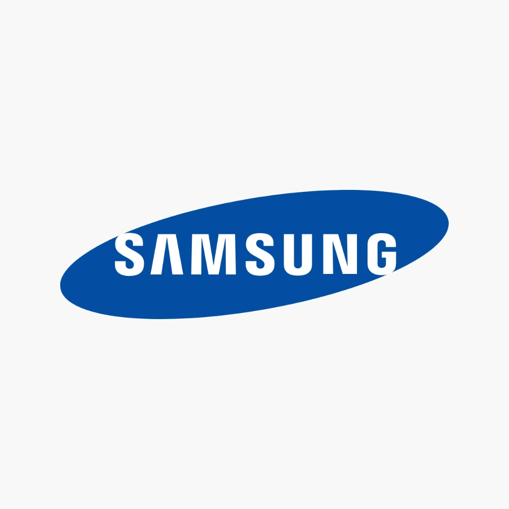 Logo Samsung officiel utilisé par iTelier à Lyon pour représenter les réparations de smartphones et tablettes Galaxy avec diagnostic gratuit, pièces d’origine et service rapide en boutique ou par correspondance
