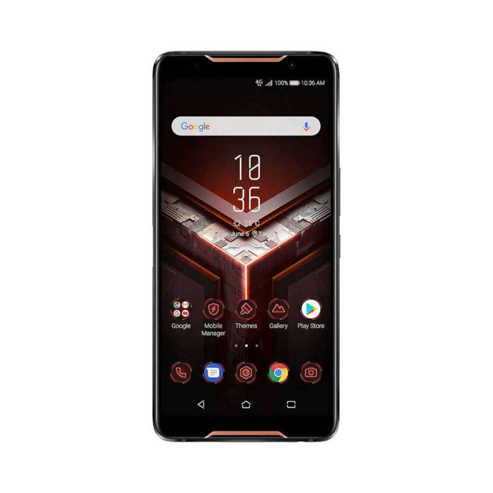 Vue avant Asus ROG Phone 1, remplacement écran AMOLED original et diagnostic gratuit avec iTelier Lyon, réparation express garantie 1 an.