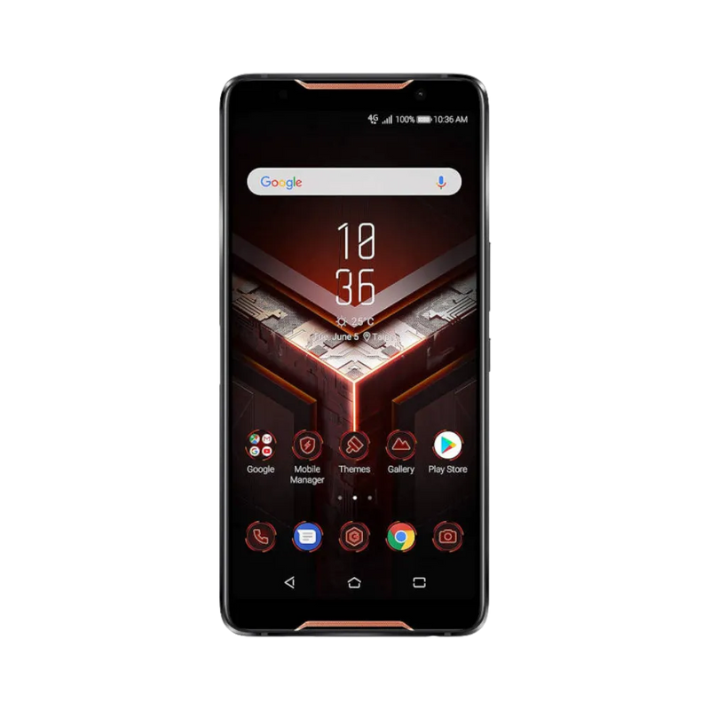 Vue avant Asus ROG Phone 1, remplacement écran AMOLED original et diagnostic gratuit avec iTelier Lyon, réparation express garantie 1 an.