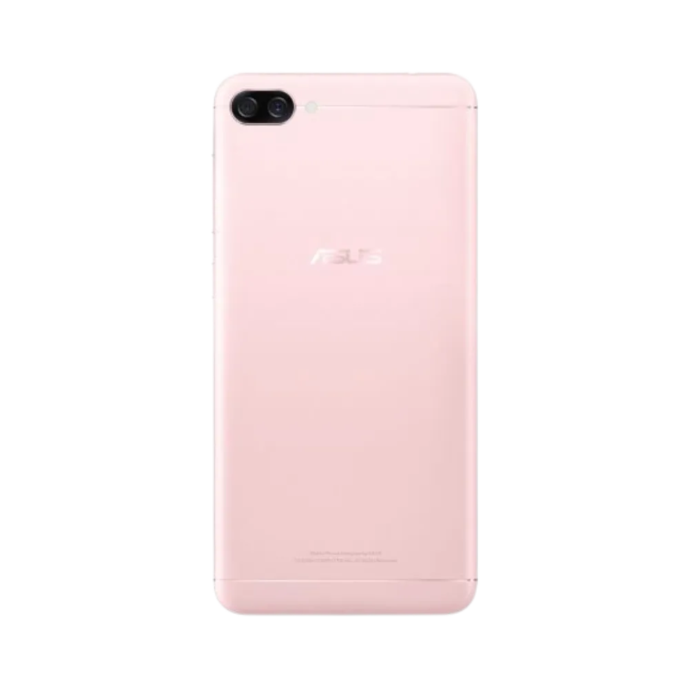 Vue arrière Asus Zenfone 4 Max rose avec double capteur photo, changement batterie et coque arrière chez iTelier Lyon, envoi sécurisé disponible dans toute la France.