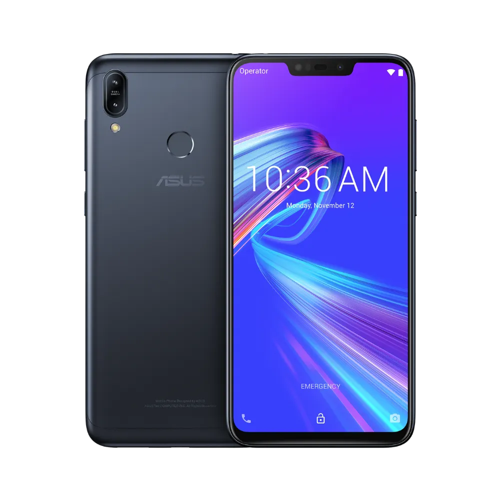 Asus Zenfone Max M2 noir, réparation écran HD+, batterie et connecteur de charge chez iTelier Lyon, pièces d’origine garanties 1 an, service rapide en boutique ou par correspondance.