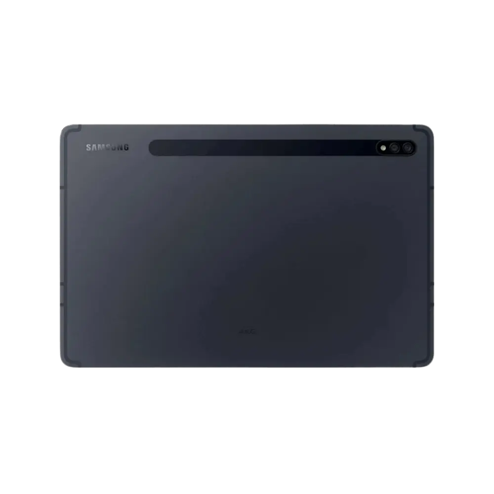 Vue arrière Galaxy Tab S7 4G T875 : remplacement batterie ou écran avec iTelier à Lyon. Service rapide, pièces garanties 12 mois.