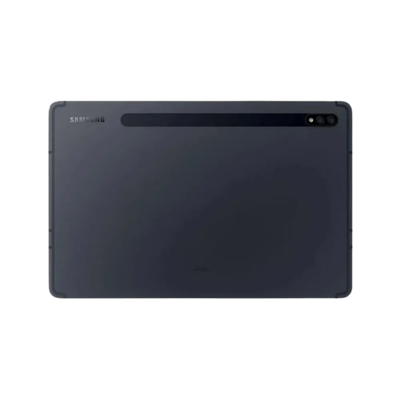 Vue arrière Galaxy Tab S7 4G T875 : remplacement batterie ou écran avec iTelier à Lyon. Service rapide, pièces garanties 12 mois.