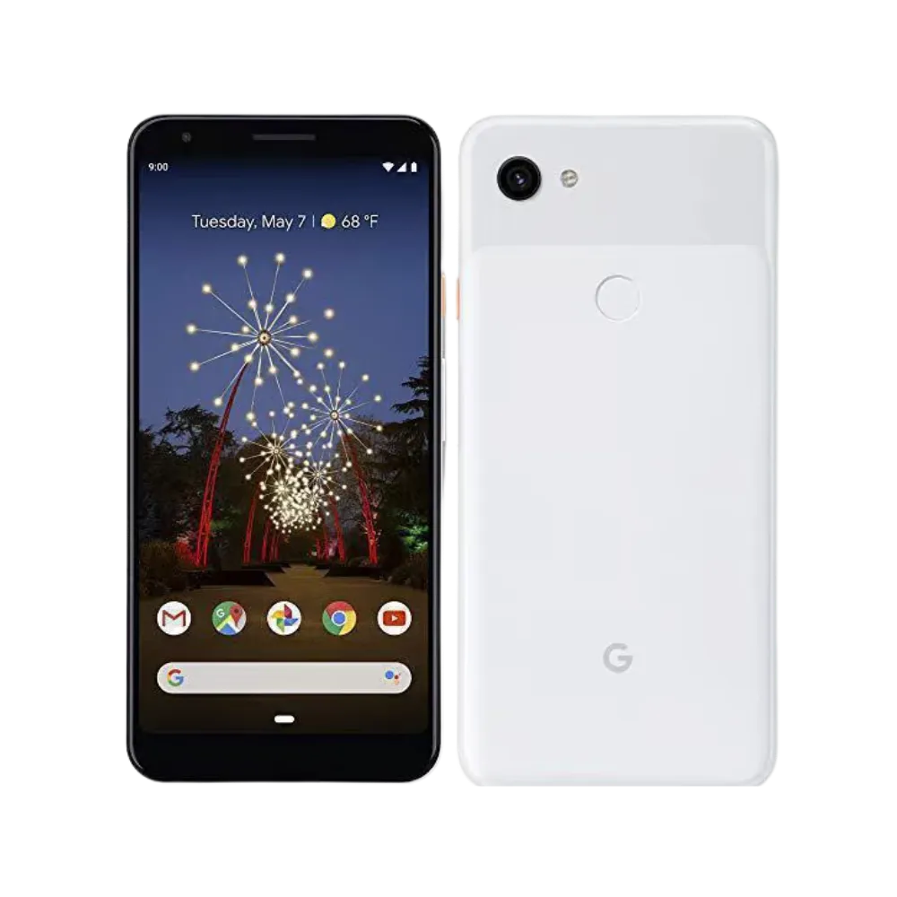Double vue du Pixel 3a XL dans une fiche produit. Réparation complète : écran, batterie, caméra, boutons ou châssis chez iTelier Lyon. Service fiable, rapide, garanti.