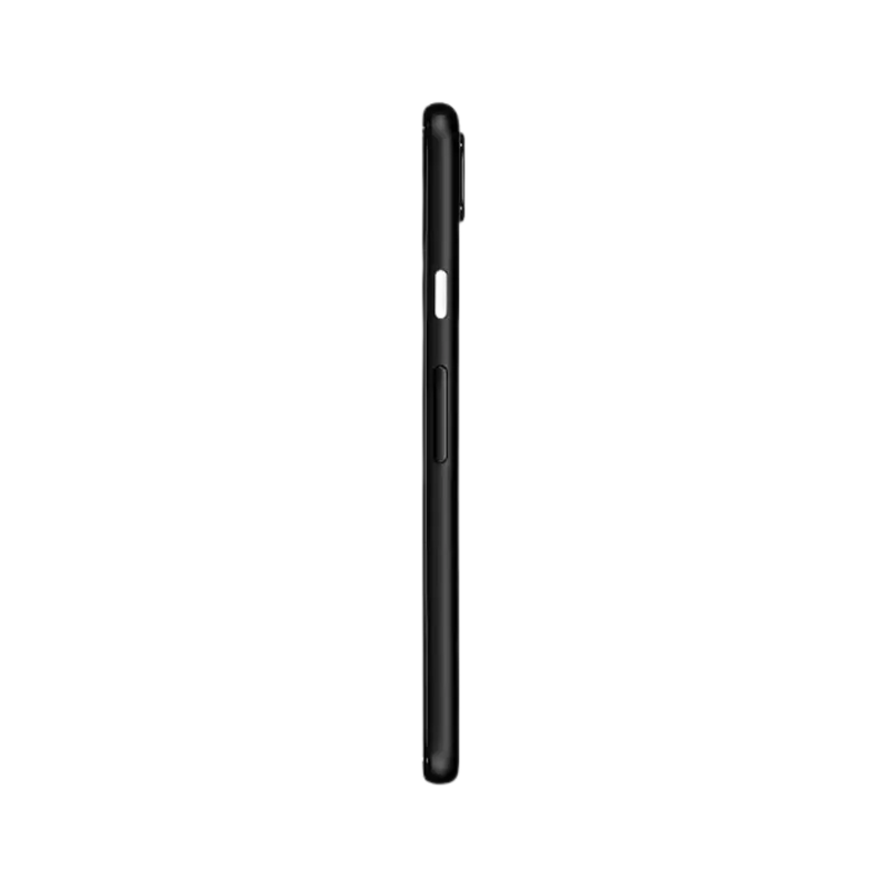 Profil droit du Pixel 4a 5G noir. Réparation bouton, port USB-C ou batterie gonflée chez iTelier Lyon. Centre de réparation expert et rapide.