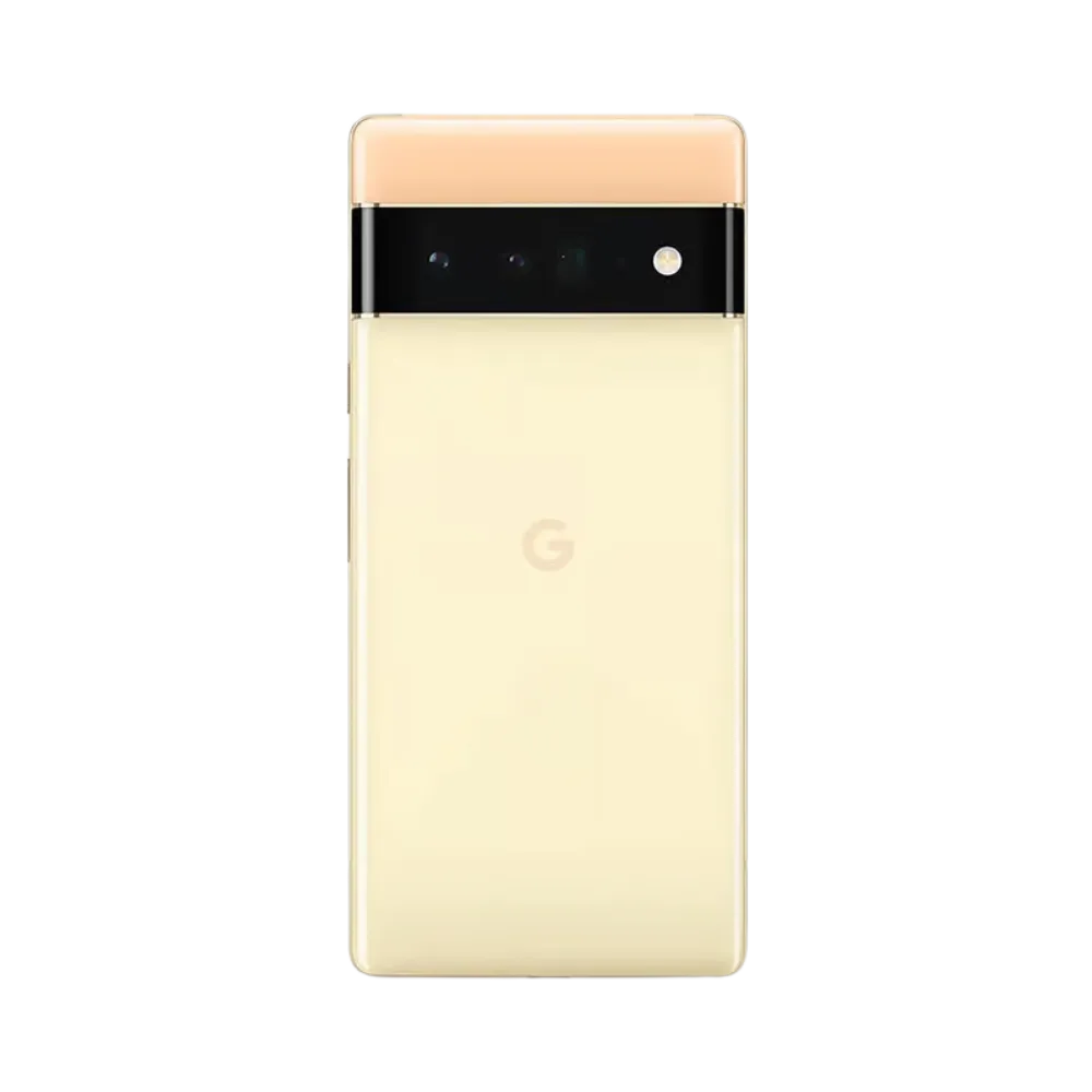 Dos du Pixel 6 Pro avec son bloc photo horizontal. Réparation caméra, coque arrière ou micro abîmé chez iTelier à Lyon. Garantie 1 an incluse sur toutes les interventions.