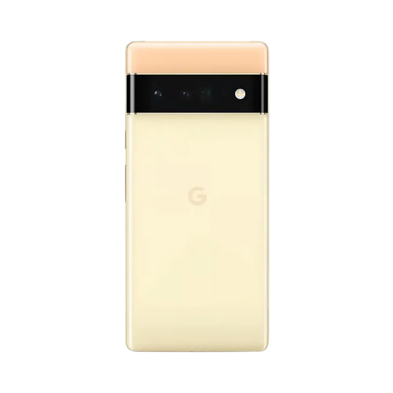 Dos du Pixel 6 Pro avec son bloc photo horizontal. Réparation caméra, coque arrière ou micro abîmé chez iTelier à Lyon. Garantie 1 an incluse sur toutes les interventions.