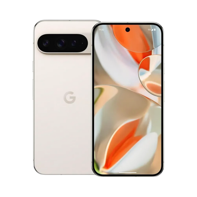 Vue de face et dos du Google Pixel 9 Pro XL, smartphone haut de gamme à réparer chez iTelier Lyon. Réparation d’écran ou batterie avec diagnostic gratuit. Envoi depuis Vénissieux, Caluire, Bordeaux, Toulouse ou Dijon.