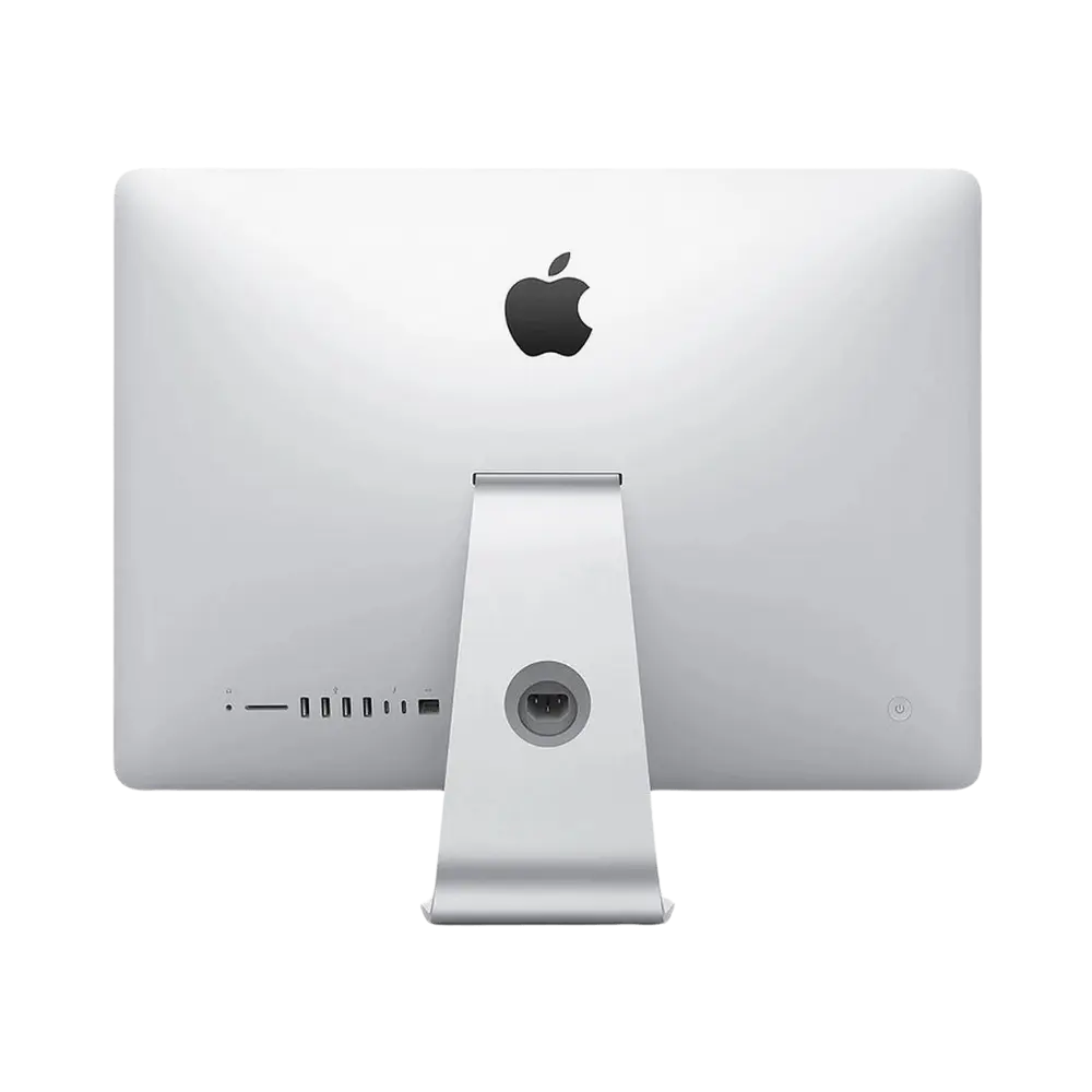 Dos de l’iMac A1418 21.5" 2017. Réparation carte mère, SSD ou bloc d’alimentation par iTelier Lyon. Prise en charge sécurisée et garantie 12 mois.