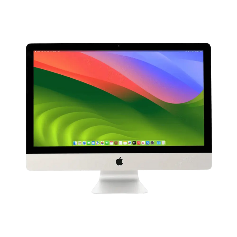 iMac 27 pouces Retina 5K 2014 (A1419) affichage actif. Réparation écran ou remplacement SSD chez iTelier à Lyon. Service rapide, pièces garanties, devis offert.