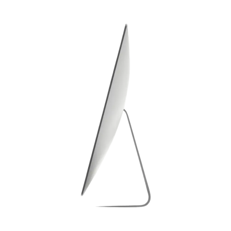 Profil latéral fin de l’iMac 27" A2115. Réparation écran, SSD ou châssis chez iTelier Lyon. Service professionnel, sécurisé, avec pièces d’origine garanties un an.