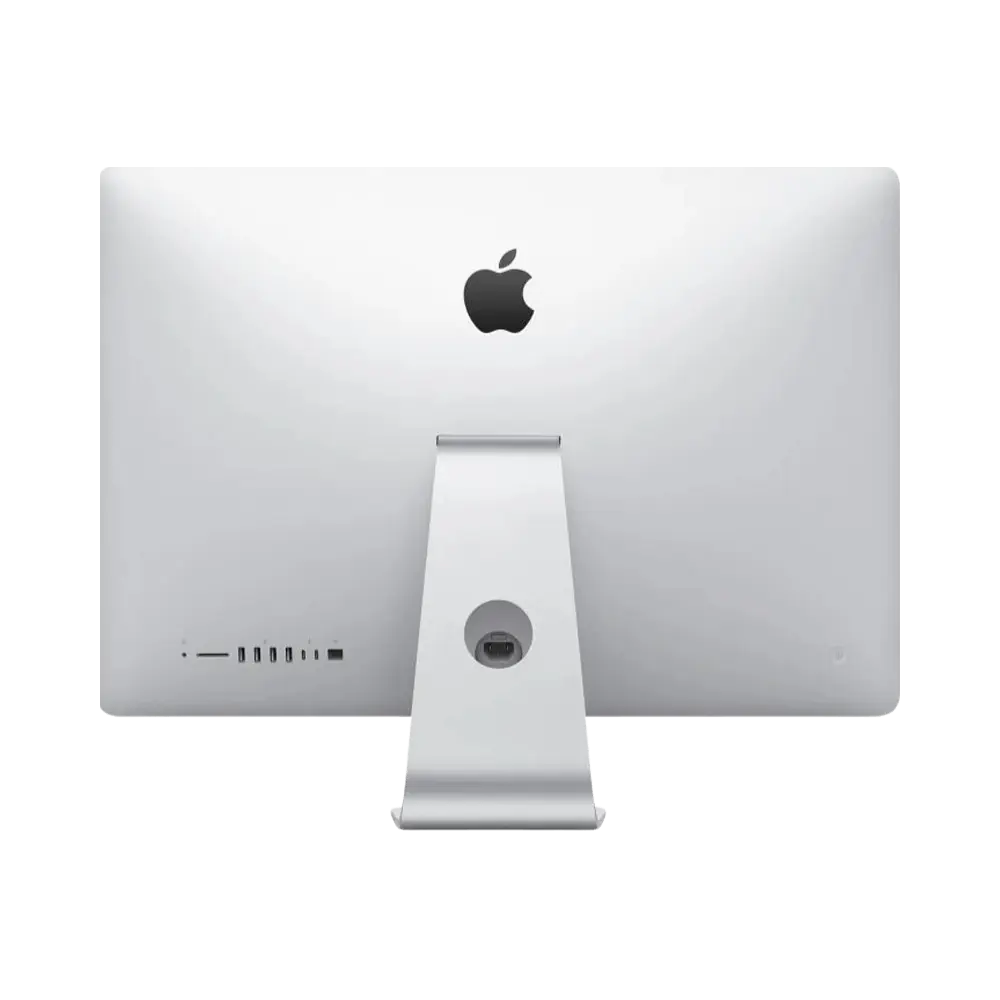 Vue arrière de l’iMac 27 pouces A2115. Réparation carte mère, ports, alimentation ou SSD chez iTelier Lyon. Intervention en atelier avec garantie 12 mois.