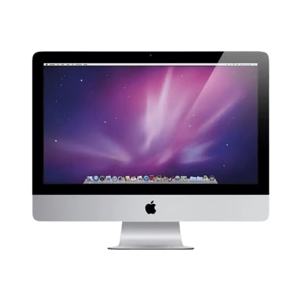 iMac Retina 4K 21,5 pouces 2015 (A1418) allumé. Réparation écran, remplacement SSD ou RAM à Lyon chez iTelier. Diagnostic gratuit, pièces garanties, service rapide et fiable.