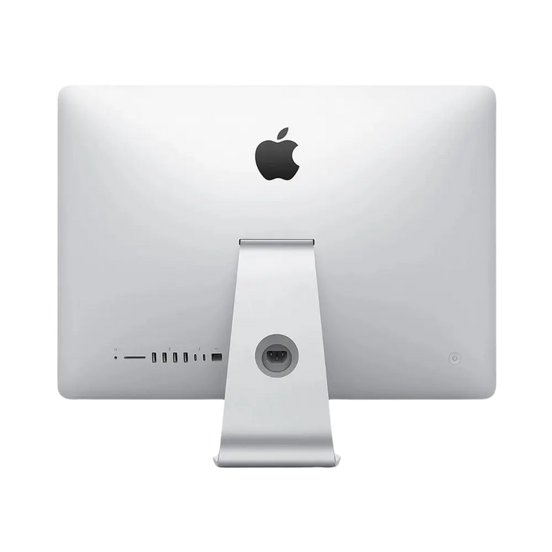 Dos de l’iMac 21,5 pouces Retina 4K A1418 (2017). Réparation alimentation, disque SSD ou composants internes chez iTelier Lyon. Service rapide et garanti.
