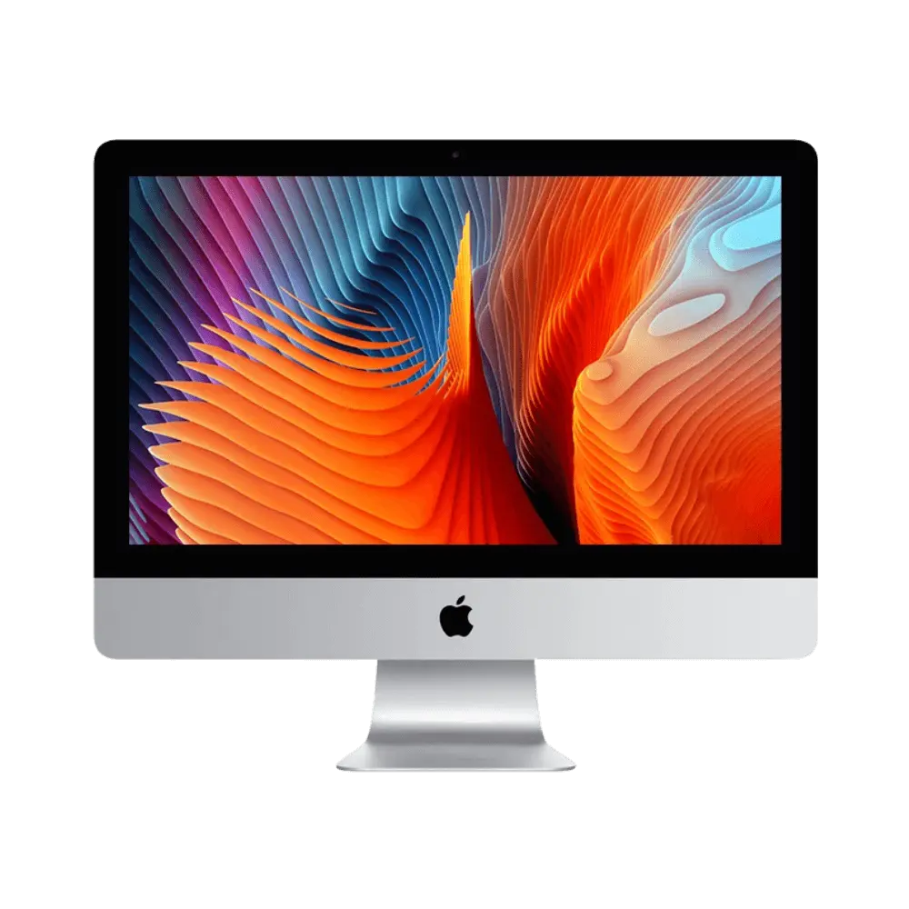 iMac Retina 5K 27 pouces 2017 (A1419) avec écran allumé. Réparation écran, SSD ou alimentation par iTelier Lyon. Service rapide, pièces garanties et diagnostic offert.