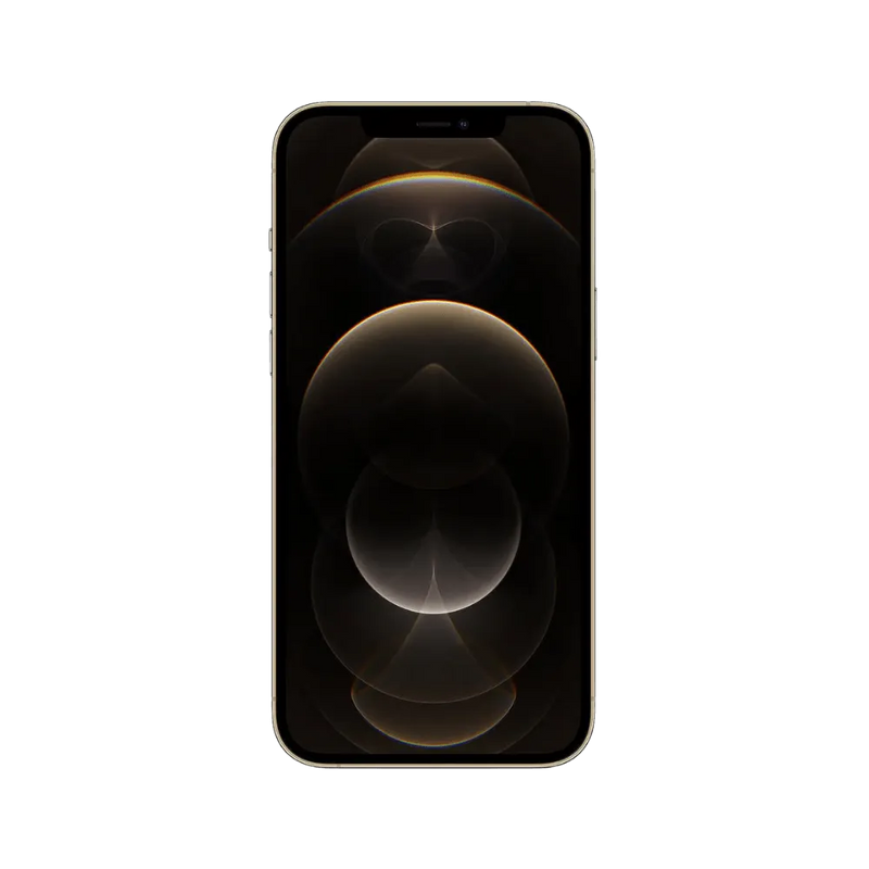 Écran Super Retina XDR de l’iPhone 12 Pro Max or. Vitre cassée ou écran noir ? Réparation express chez iTelier à Lyon. Diagnostic gratuit.