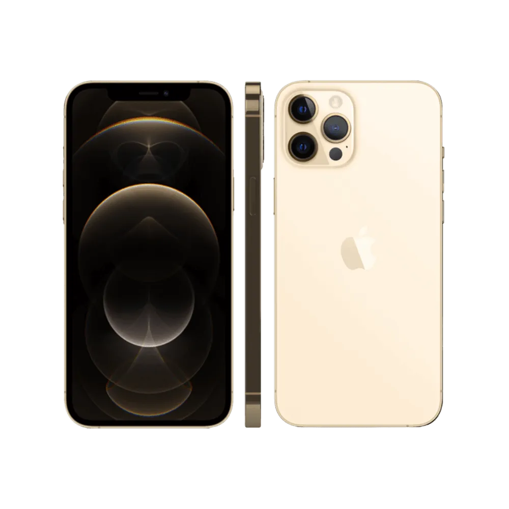 Dos en verre or de l’iPhone 12 Pro Max. Réparation vitre arrière cassée ou fissurée à Lyon chez iTelier. Service rapide avec pièces garanties.