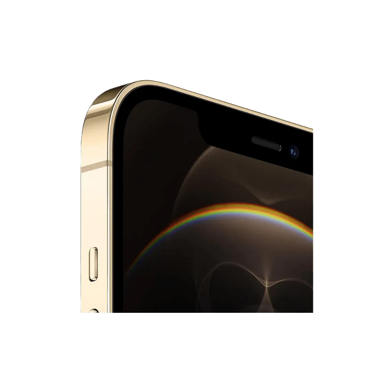 Zoom sur les capteurs photo de l’iPhone 12 Pro Max or. Réparation caméra arrière ou lentille abîmée chez iTelier Lyon. Prise en charge rapide.