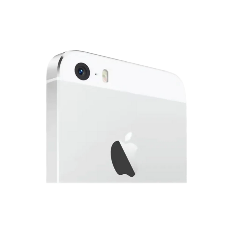 iPhone 5S en vue inclinée arrière. Réparation écran ou batterie chez iTelier à Lyon. Techniciens experts, pièces premium, devis gratuit.