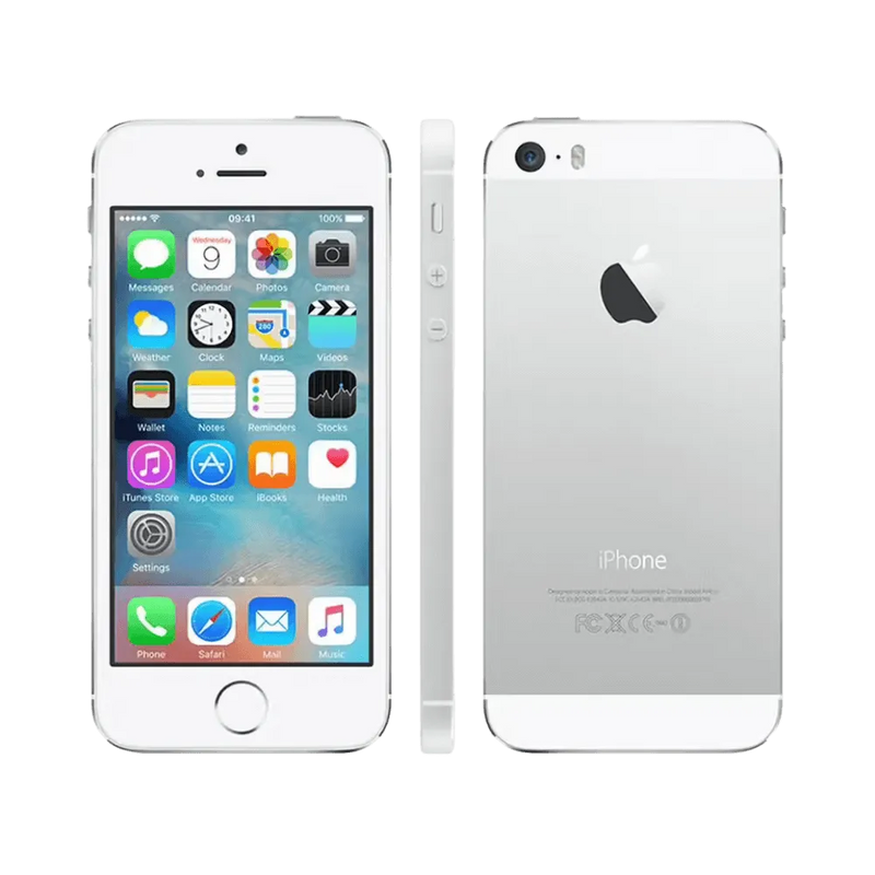 iPhone 5S vue de l’écran à plat. Réparation rapide chez iTelier Lyon. Garantie 1 an, service local ou national avec envoi postal facile.