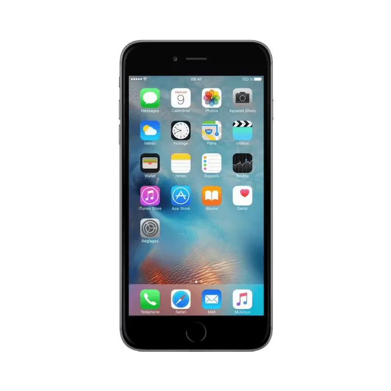 Écran allumé d’un iPhone 6 Plus. Remplacement écran original chez iTelier Lyon. Diagnostic gratuit et réparation rapide en boutique ou à distance.