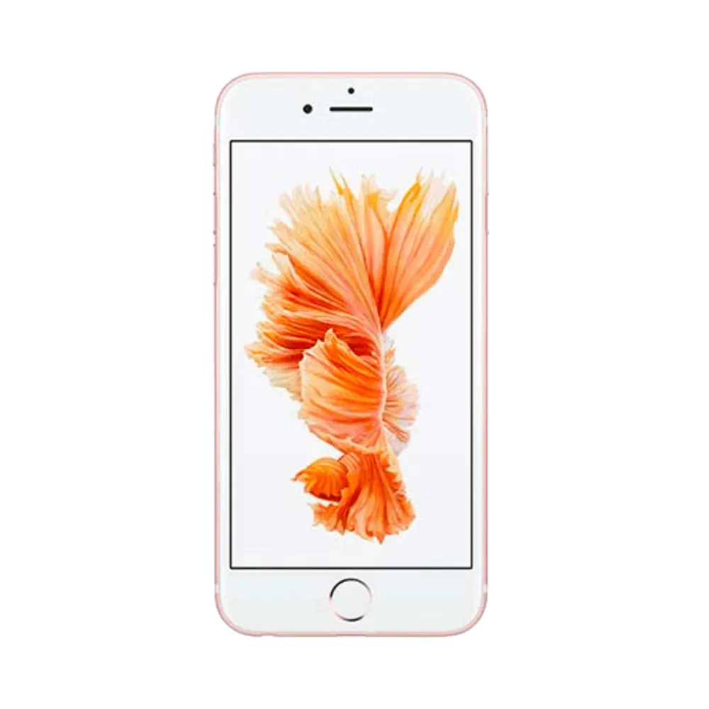 Face avant de l’iPhone 6S rose gold avec écran allumé. Réparation rapide chez iTelier Lyon : écran original, batterie, port Lightning.