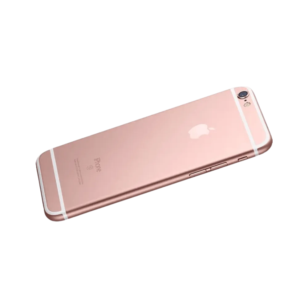 iPhone 6S rose en vue inclinée. Réparation écran, batterie ou bouton home par iTelier Lyon. Service en boutique ou envoi national.