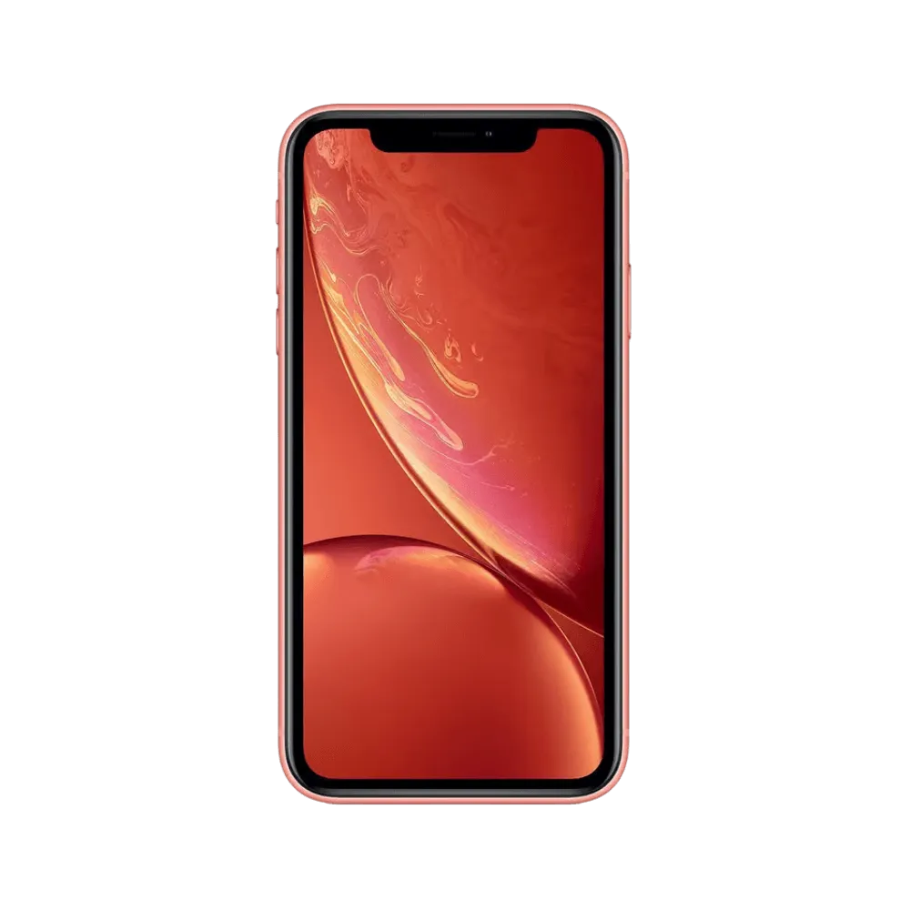 Vue avant iPhone XR corail. Remplacement d’écran Liquid Retina cassé ou tactile défectueux à Lyon, chez iTelier. Diagnostic gratuit.