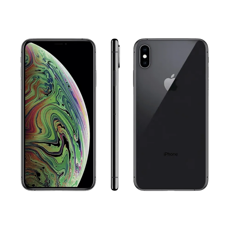 iPhone XS vu sous deux angles. Réparation complète : écran, batterie, caméra ou dos cassé chez iTelier à Lyon. Service rapide.