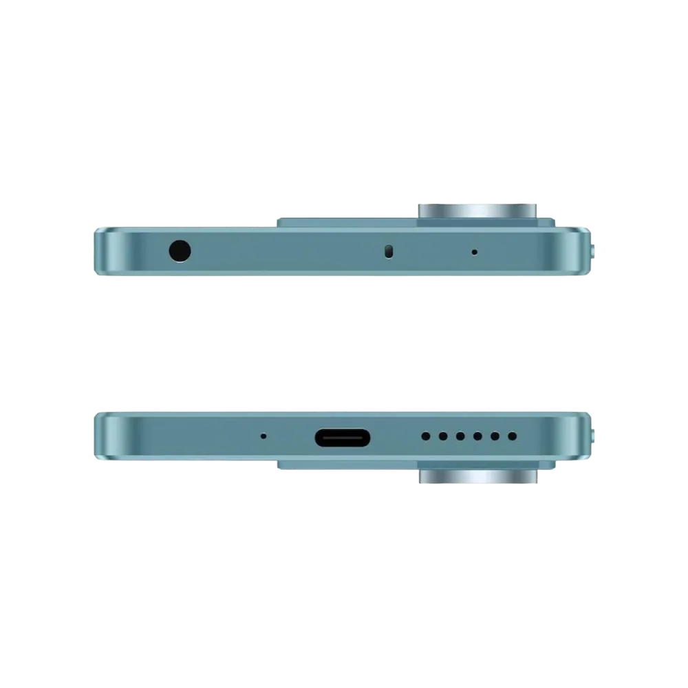 Vue du Redmi Note 13 5G montrant ports USB-C et haut-parleurs — réparation connecteur de charge, micro ou haut-parleur par iTelier Lyon, diagnostic offert, pièces garanties 12 mois, service rapide local et national.