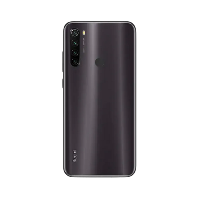 Dos du Redmi Note 8T gris avec bloc photo vertical — réparation appareil photo et vitre arrière chez iTelier Lyon, techniciens experts, diagnostic offert et pièces garanties 1 an.