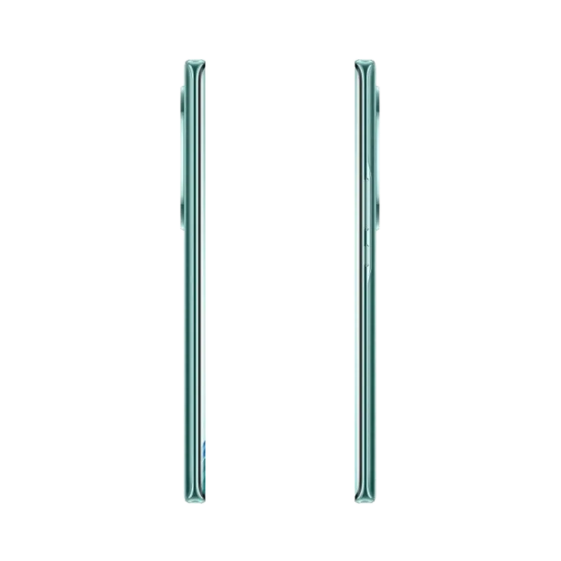 Honor Magic 5 Lite vert affiché horizontalement posé sur sa tranche inférieure, connecteur de charge et haut-parleurs bien visibles, idéal pour réparations port de charge et composants audio chez iTelier Lyon.