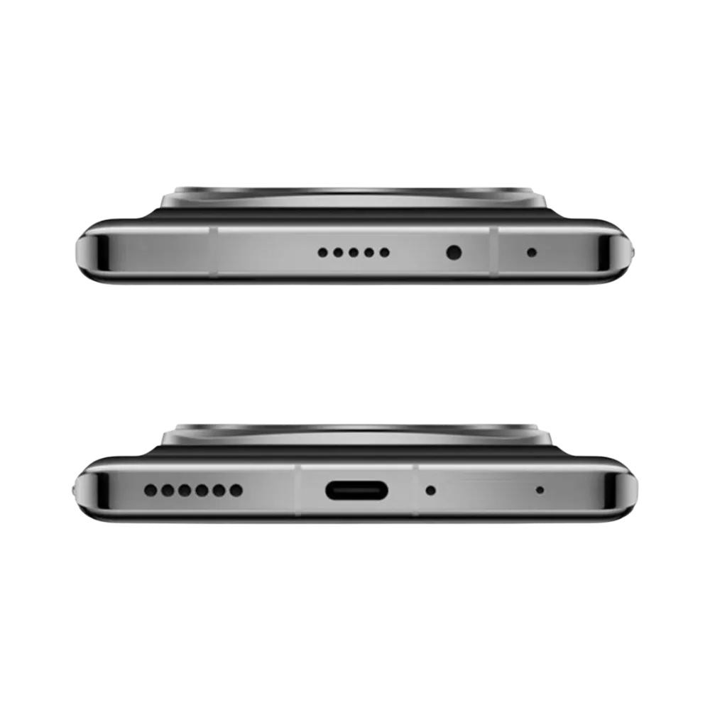 Honor Magic 6 Pro noir affiché horizontalement en vue de ses tranches supérieure et inférieure, connecteur de charge, haut-parleurs et capteurs visibles, idéal pour réparations port de charge et composants audio chez iTelier Lyon.