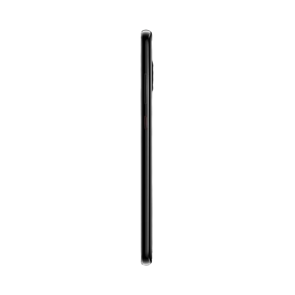 Huawei Mate 20 présenté de profil noir, finesse du châssis et boutons latéraux visibles. Image optimisée iTelier Lyon pour réparation boutons, connecteur et diagnostic gratuit.