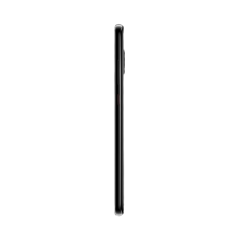 Huawei Mate 20 présenté de profil noir, finesse du châssis et boutons latéraux visibles. Image optimisée iTelier Lyon pour réparation boutons, connecteur et diagnostic gratuit.