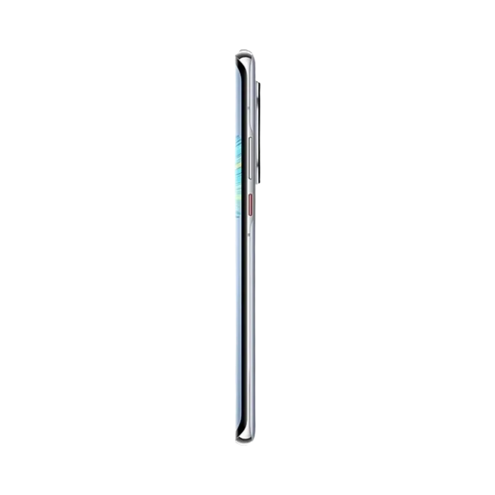 Huawei Mate 40 Pro présenté de profil argenté, finesse du châssis et boutons latéraux visibles. Image optimisée iTelier Lyon pour réparation boutons, connecteur et diagnostic gratuit.