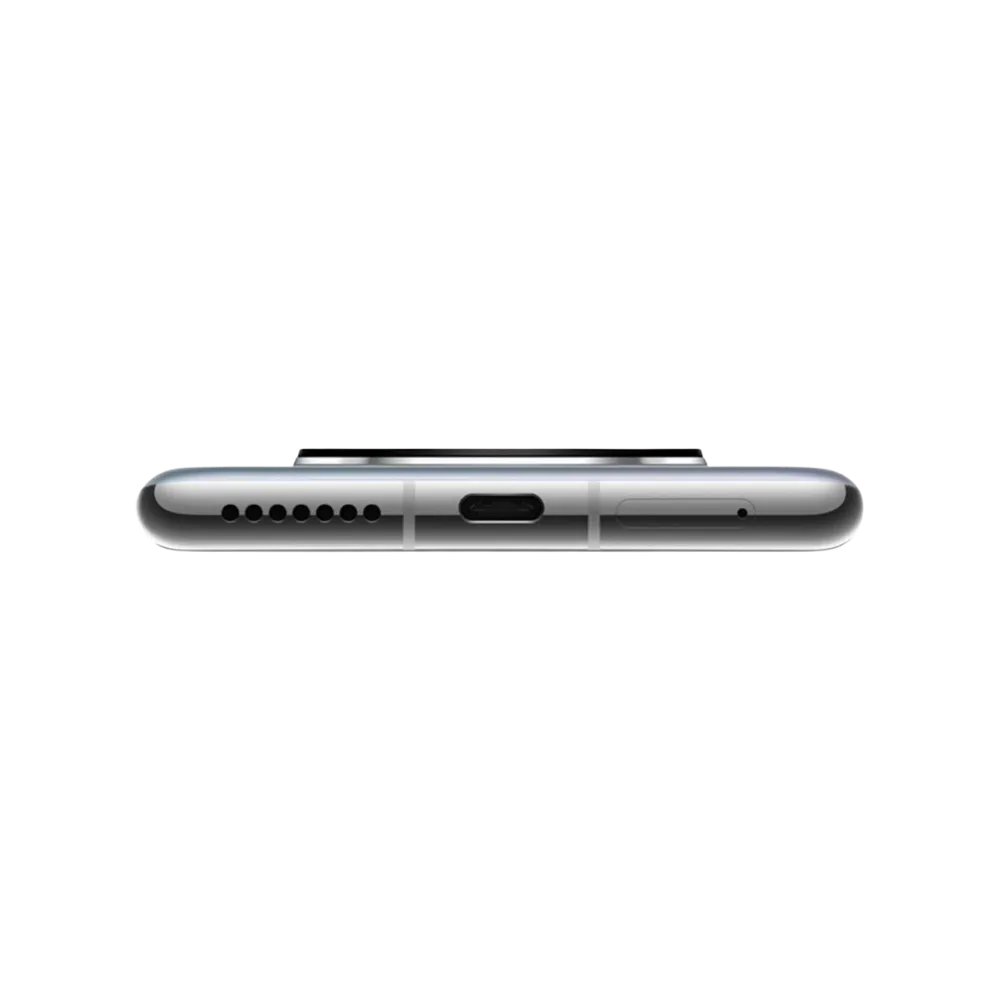 Huawei Mate 40 Pro montré en vue inférieure, port USB-C, haut-parleur et tiroir SIM bien visibles. Photo optimisée iTelier Lyon pour réparation connecteur de charge, audio et diagnostic gratuit.