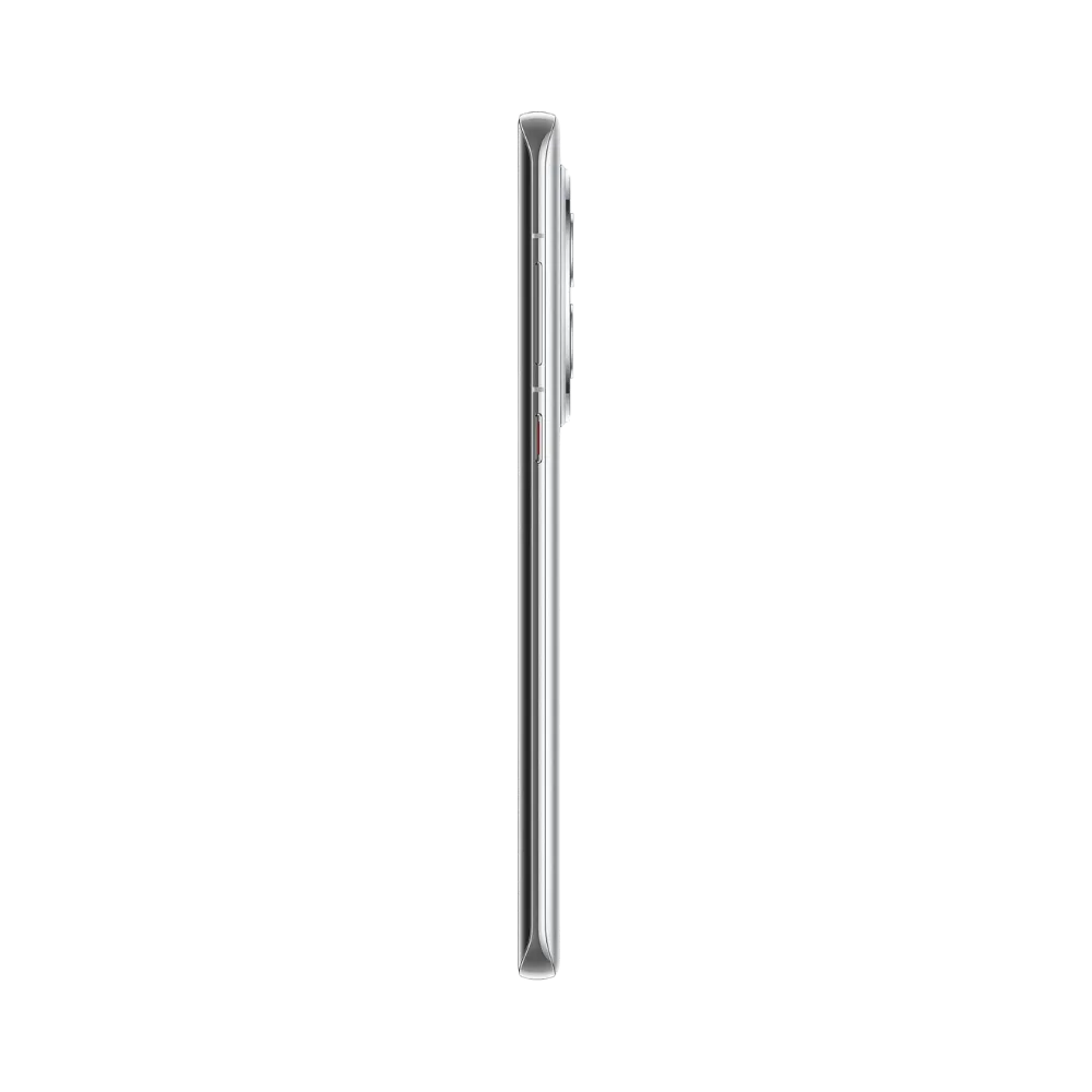 Huawei Mate 50 Pro présenté de profil argenté, finesse du châssis et boutons latéraux visibles. Image optimisée iTelier Lyon pour réparation boutons, connecteur et diagnostic gratuit.