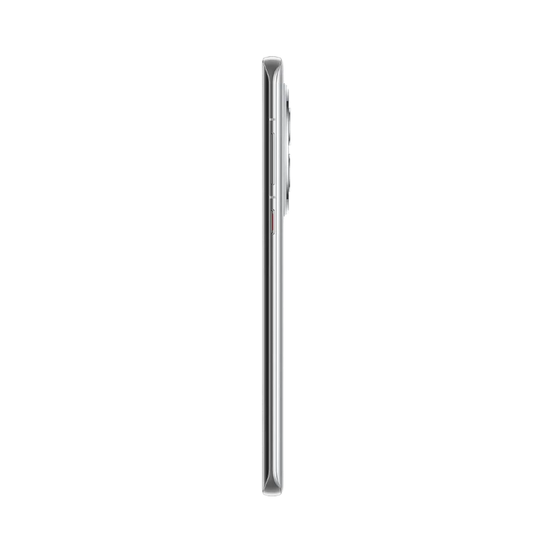 Huawei Mate 50 Pro présenté de profil argenté, finesse du châssis et boutons latéraux visibles. Image optimisée iTelier Lyon pour réparation boutons, connecteur et diagnostic gratuit.