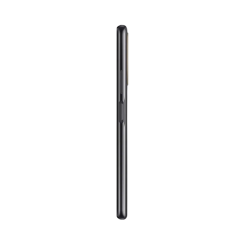 Huawei P Smart 2021 présenté de profil noir, finesse du châssis et boutons latéraux visibles. Image optimisée iTelier Lyon pour réparation boutons, connecteur et diagnostic gratuit.