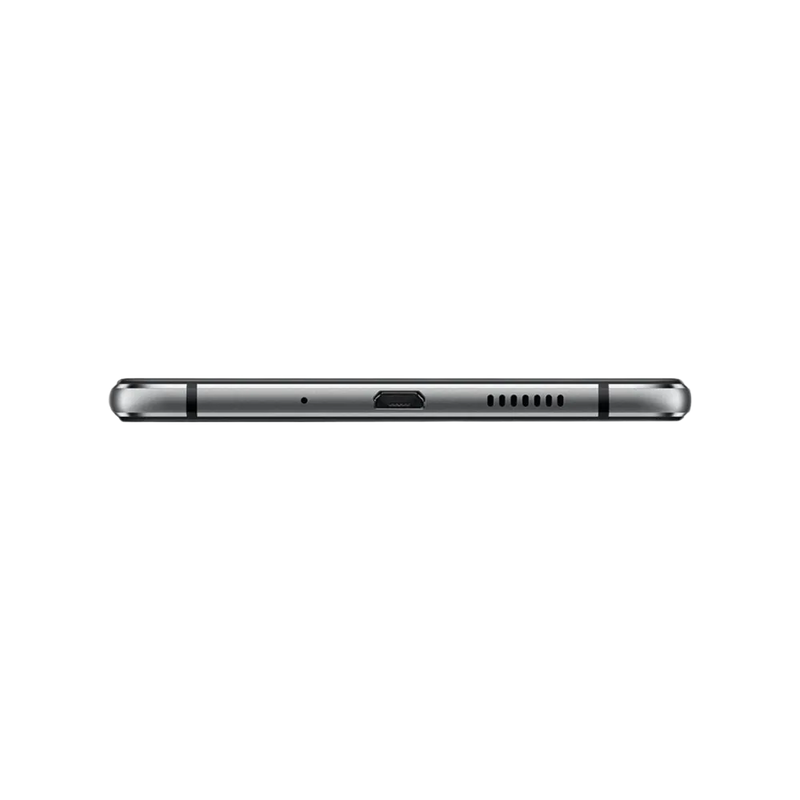 Huawei P10 Lite montré en vue inférieure, port micro USB, haut-parleur et tiroir SIM bien visibles. Photo optimisée iTelier Lyon pour réparation connecteur de charge, audio et diagnostic gratuit.
