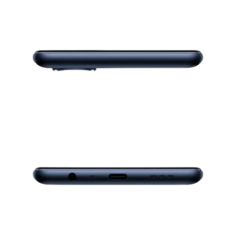 Oppo A92 présenté en vue supérieure et inférieure, détails du port USB-C, prise jack et haut-parleur visibles. Image optimisée iTelier Lyon réparation connecteur, audio et diagnostic offert garanti.