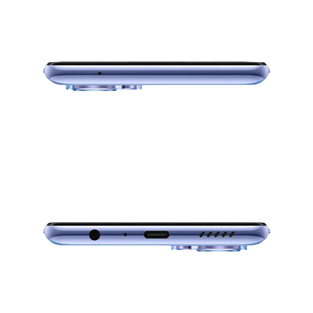 Oppo Find X5 Lite montré en vue supérieure et inférieure, port USB-C, prise jack et haut-parleur bien visibles. Photo optimisée iTelier Lyon pour réparation connecteur de charge, audio et diagnostic gratuit.