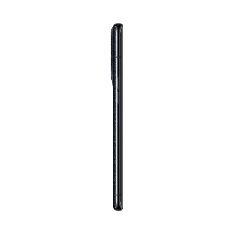 Oppo Find X5 montré de profil noir, finesse du châssis et boutons latéraux visibles. Photo optimisée iTelier Lyon pour réparation boutons, connecteur et diagnostic gratuit avec garantie.