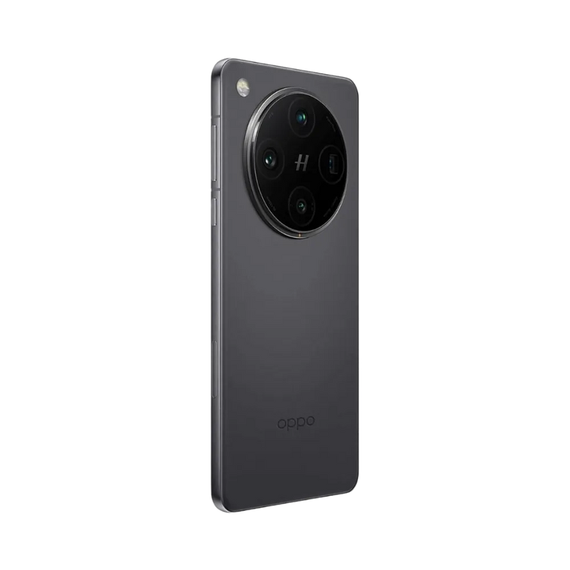 Oppo Find X8 Pro montré de profil gris, finesse du châssis et courbure arrière visibles. Photo optimisée iTelier Lyon pour réparation boutons, connecteur et diagnostic gratuit avec garantie.