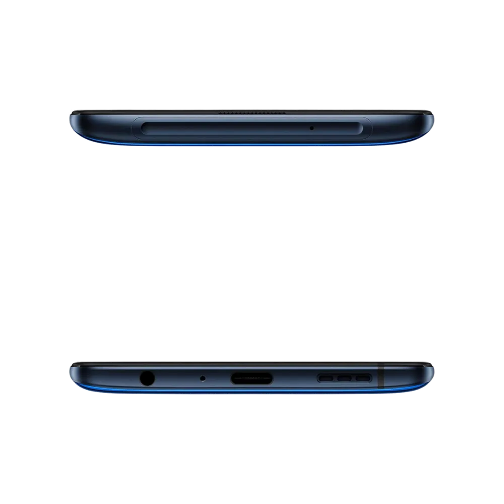 Oppo Reno 2 montré en vue supérieure et inférieure, port USB-C, haut-parleur et tiroir SIM bien visibles. Photo optimisée iTelier Lyon pour réparation connecteur de charge, audio et diagnostic gratuit.