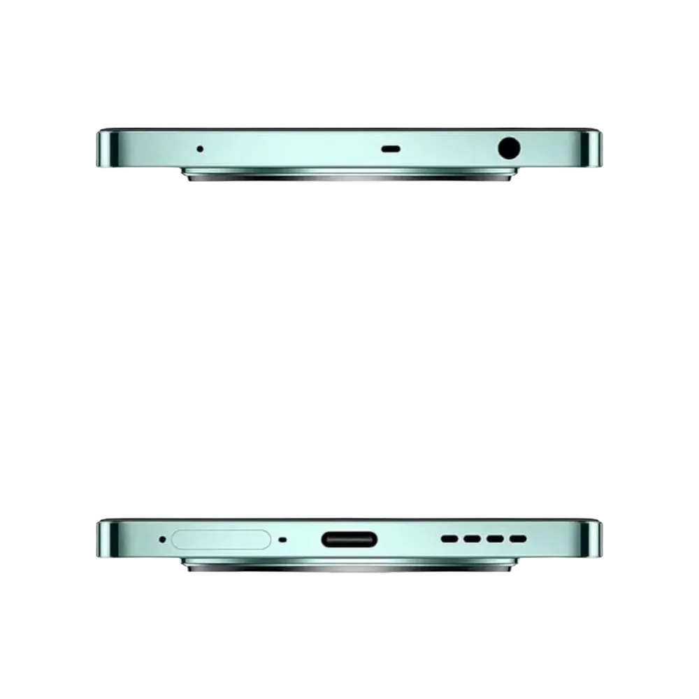 Réparation Realme 12+ 5G iTelier Lyon – smartphone présenté en vue du dessus et du dessous, connecteur USB-C, haut-parleur et micro visibles, optimisé pour réparation connecteur de charge, haut-parleur et diagnostic complet.